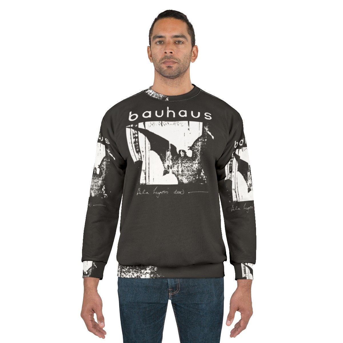 Bauhaus Bat Wings Bela Lugosi's Dead Gothic Sweatshirt - men