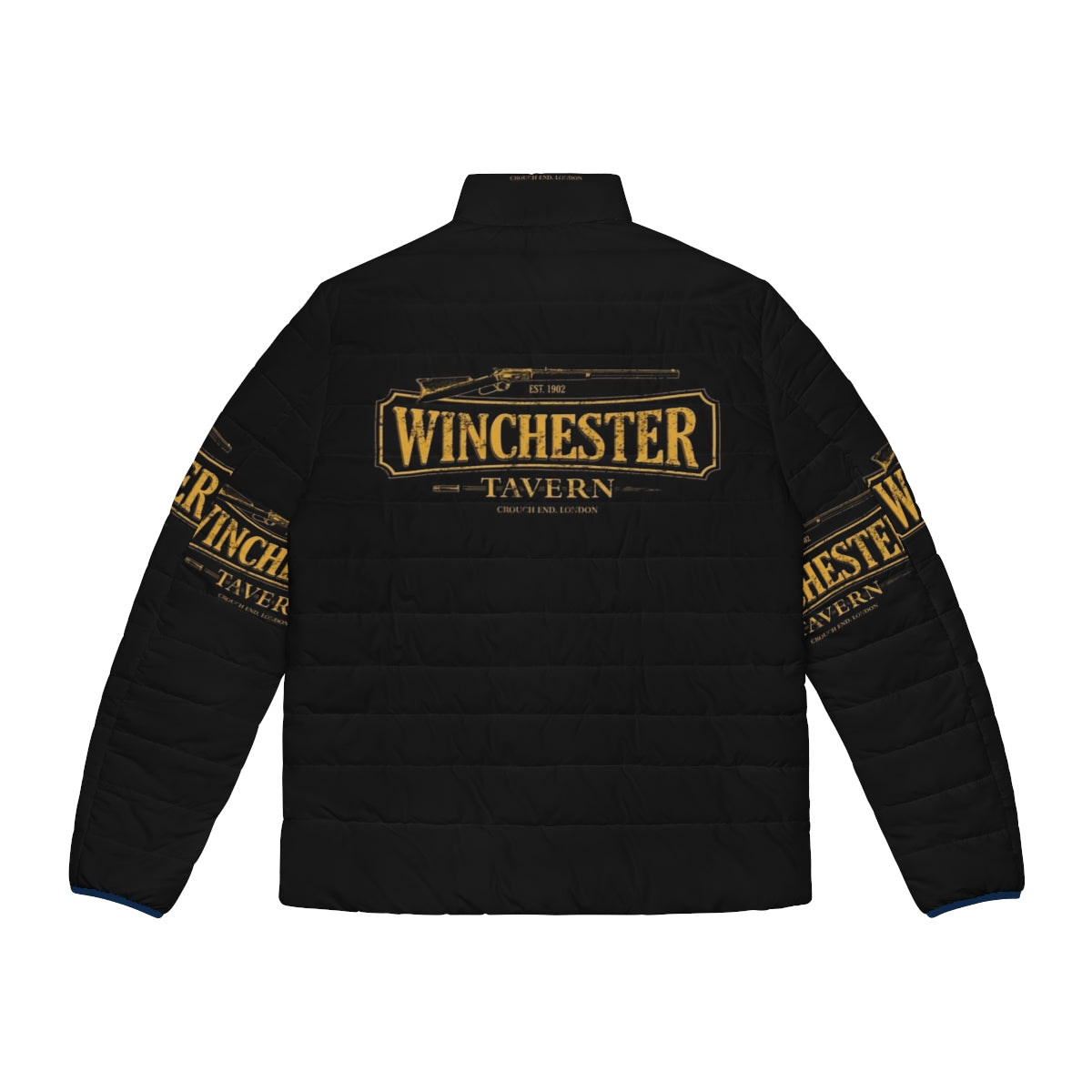 Shaun of the Dead Winchester Tavern Puffer Jacket - Back