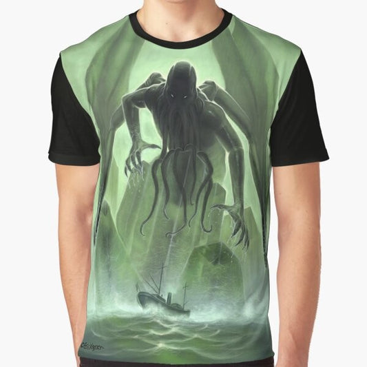 Cthulhu H.P. Lovecraft horror graphic t-shirt