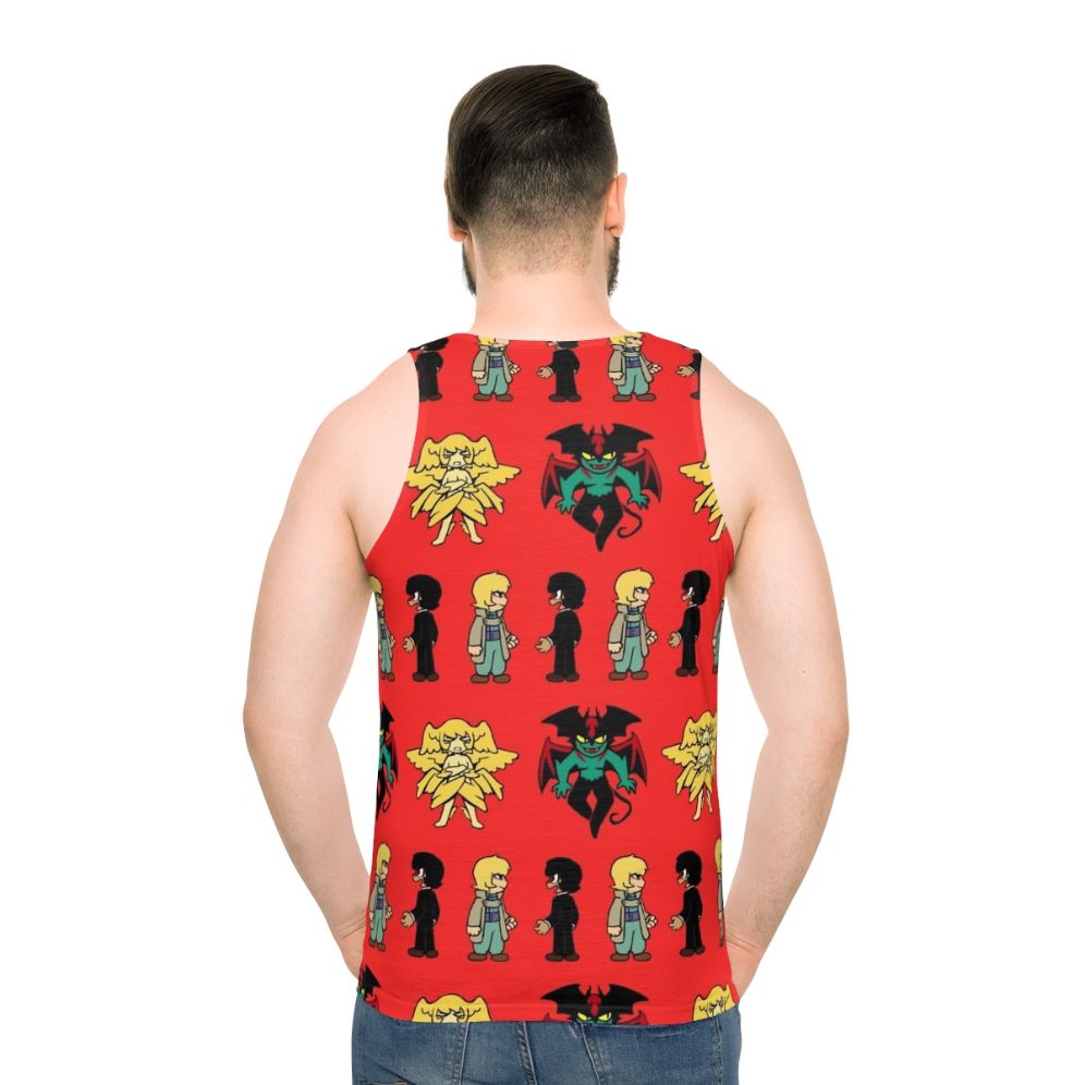 Devilman Unisex Anime Tank Top - men back