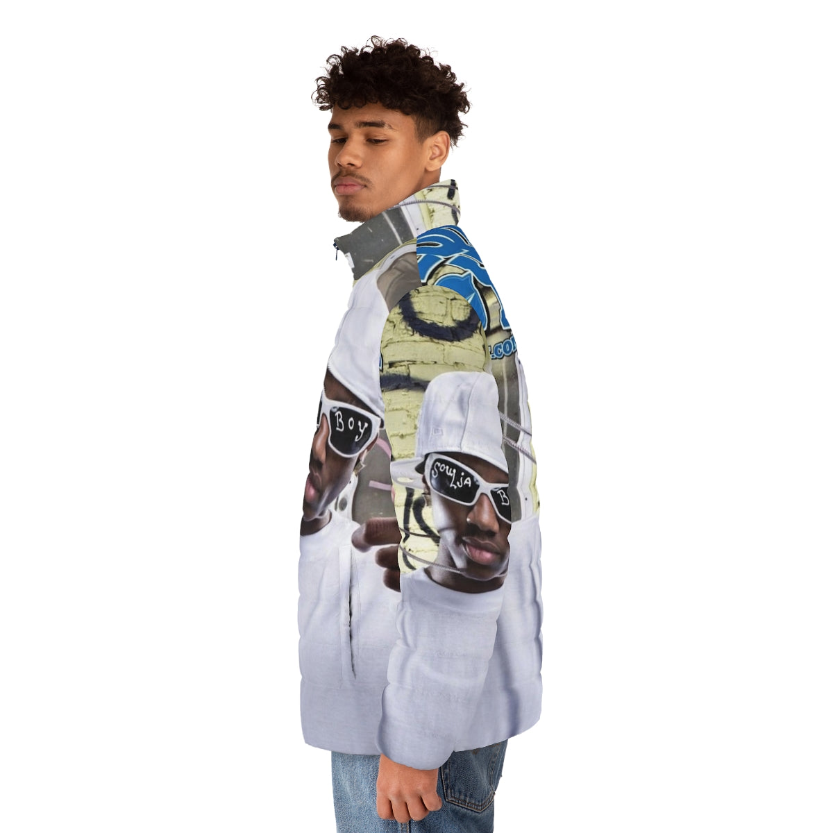 Soulja Tellem Puffer Jacket - Urban Streetwear for the Trendsetter - men side left