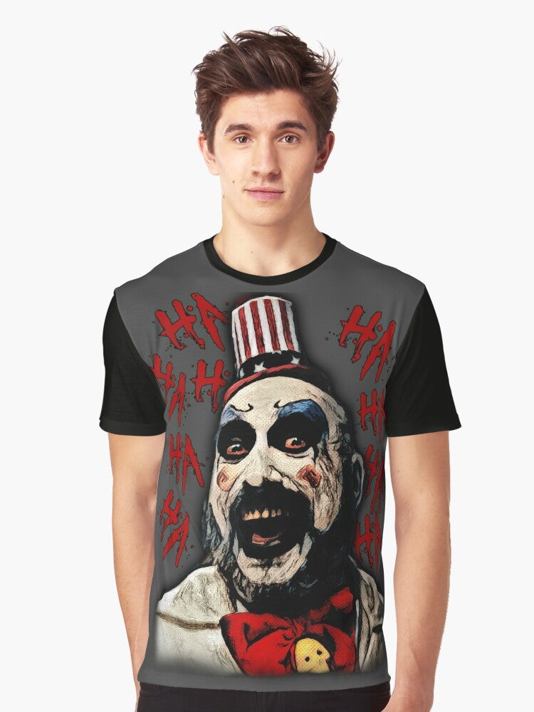 Captain Spaulding from the horror movie House of 1000 Corpses and The Devil's Rejects graphic t-shirt - Men