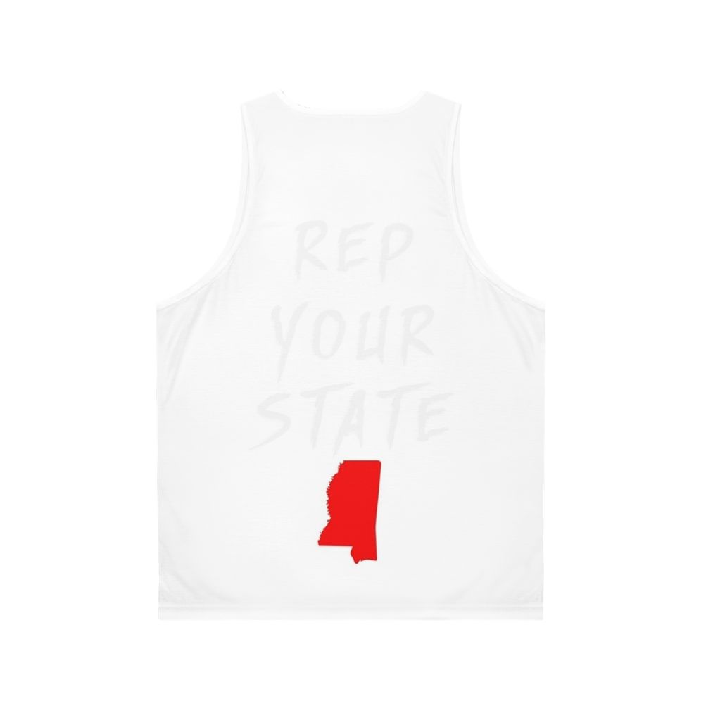 Unisex Mississippi state pride graphic tank top - Back