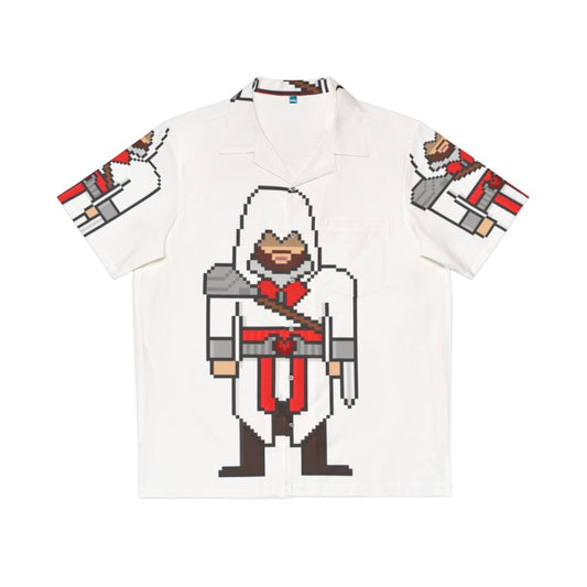 Assassin's Creed Ezio Pixel Hawaiian Shirt