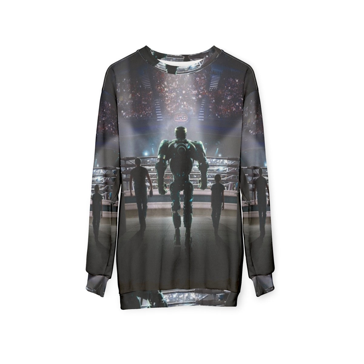 Real Steel Movie Graphic Print Sweatshirt - hanging