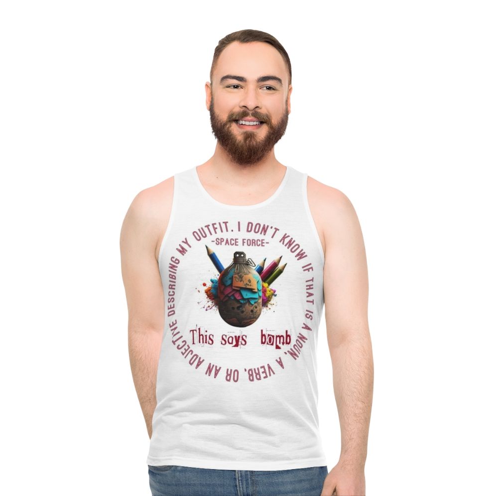 Space Force Netflix fan art unisex tank top - men