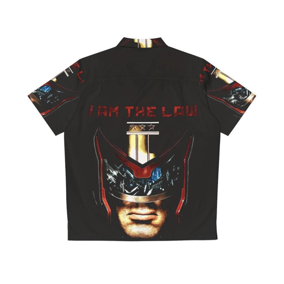 "I Am The Law" Sci-Fi Hawaiian Shirt - Back