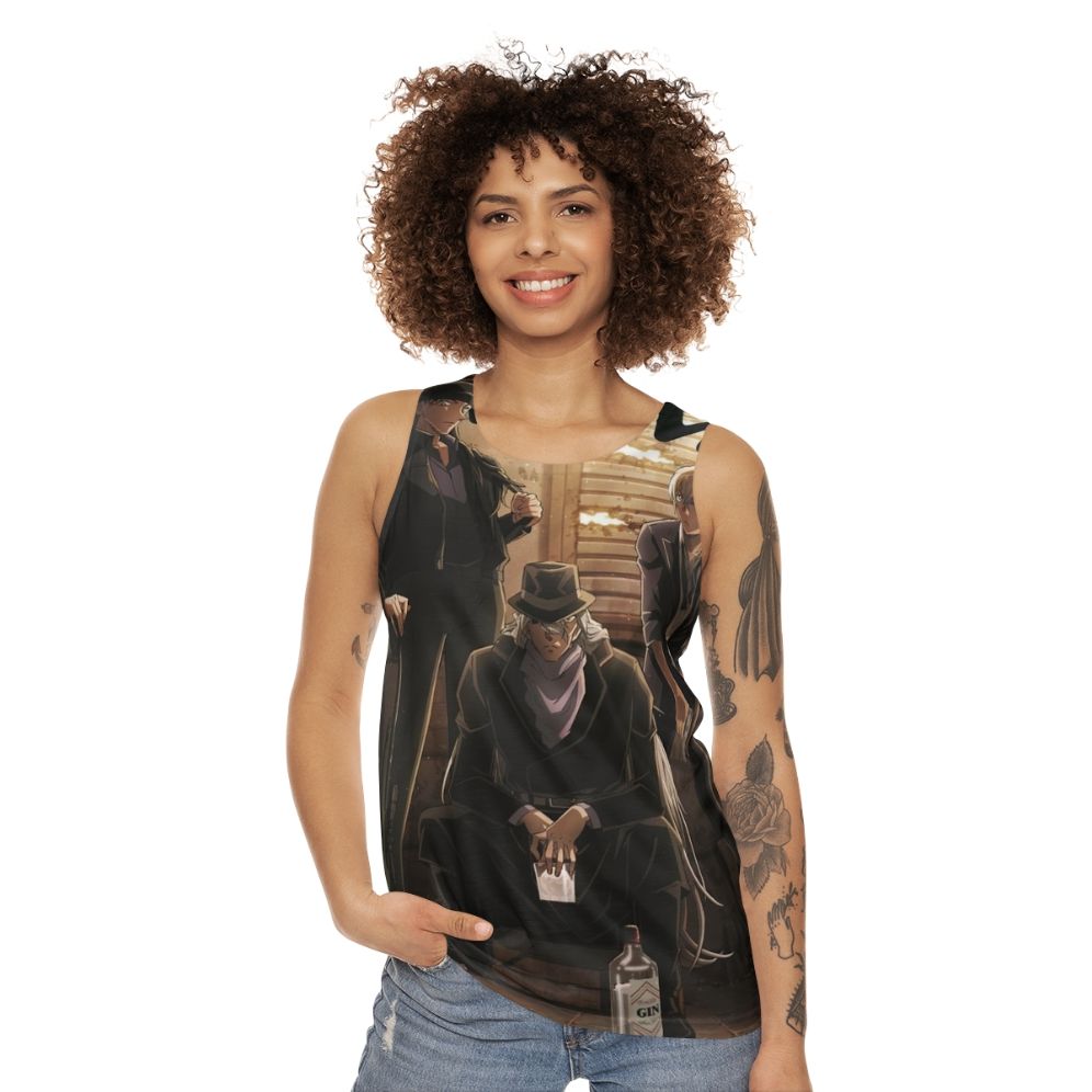 Unisex tank top featuring Detective Conan/Case Closed anime character Conan Edogawa - women