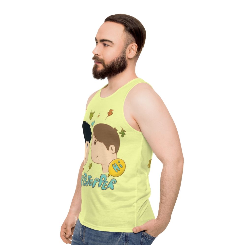 Heartstopper Nick and Charlie Unisex Tank Top - men side