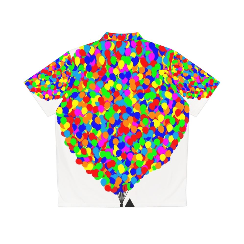 Up-inspired Disney Pixar Hawaiian shirt featuring balloons and characters - Back