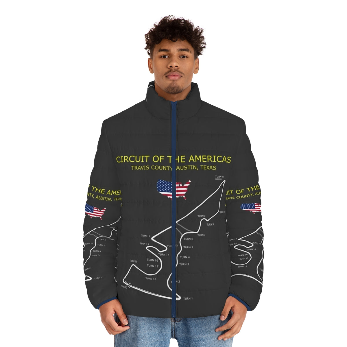 Circuit of the Americas Formula 1 Grand Prix Puffer Jacket - men front