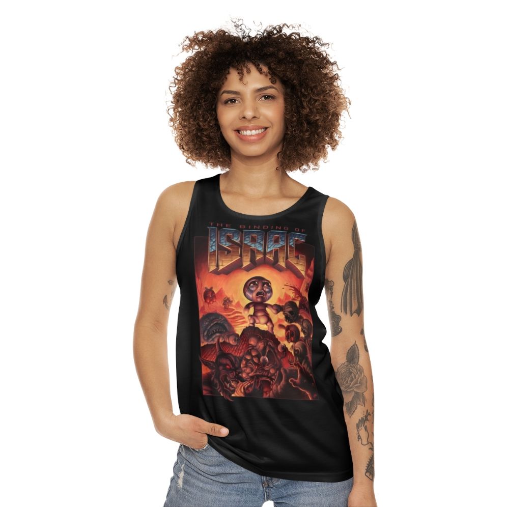 The Binding of Isaac Retro Gaming Unisex Tank Top - women