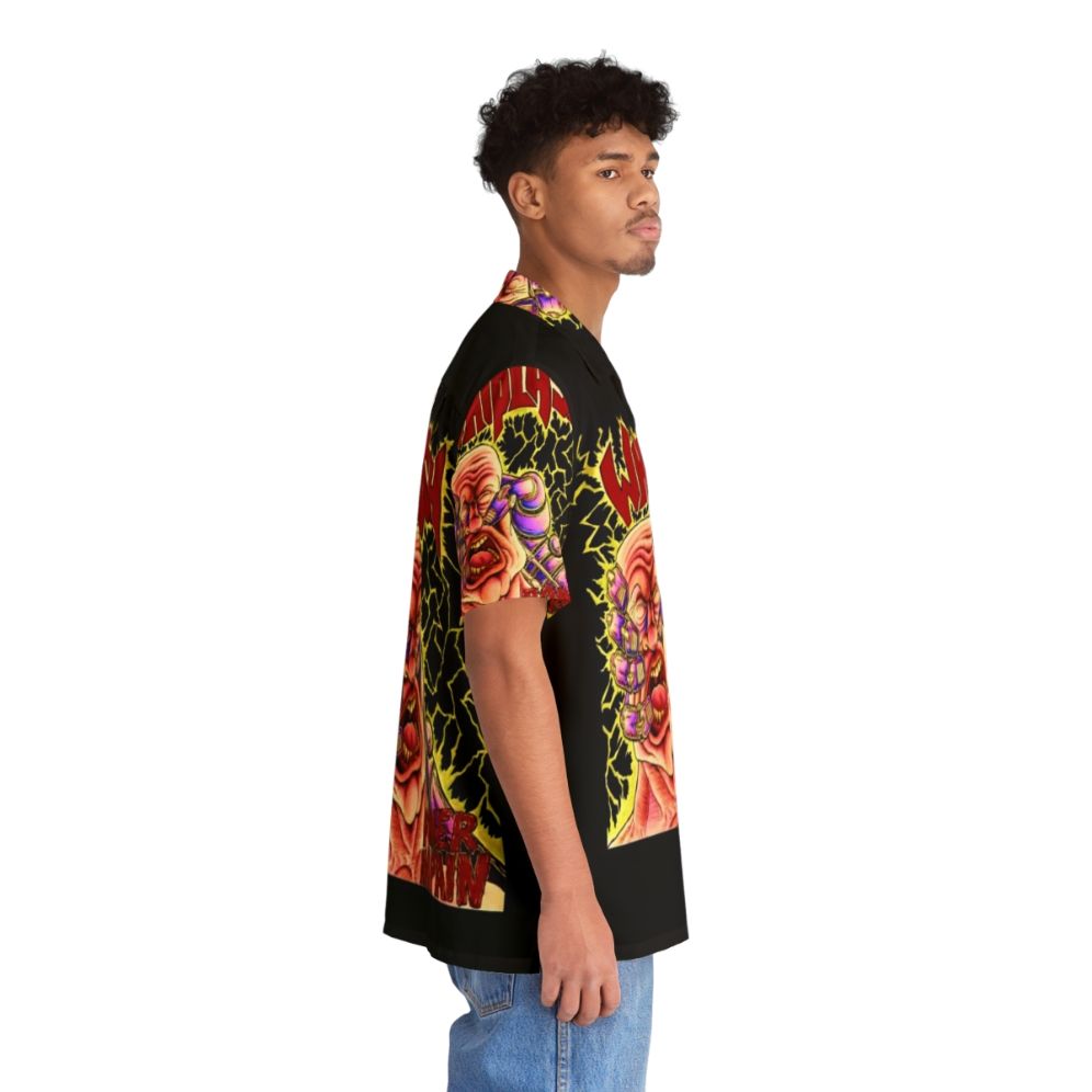 Whiplash-inspired Hawaiian shirt featuring drum and music motifs - People Pight