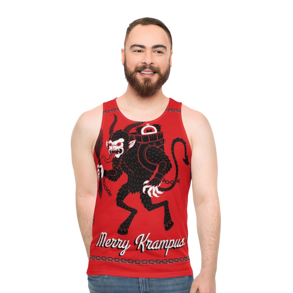 Merry Krampus unisex tank top - men