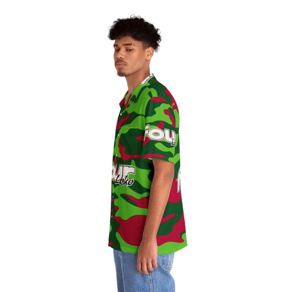 Watermelon Camo 4Loko Hawaiian Shirt - People Left