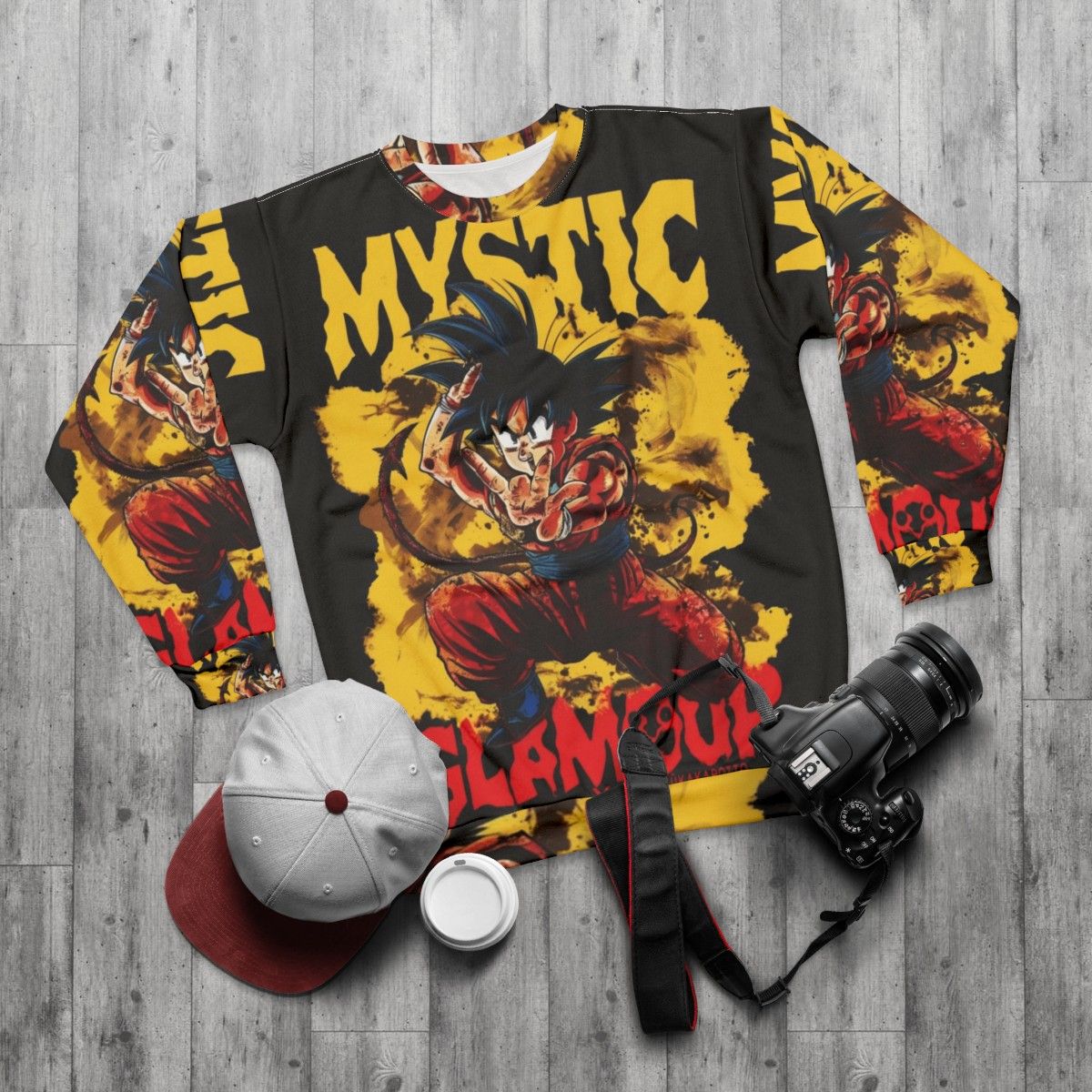 Dragon Ball Goku Mystic Glamour Sweatshirt - flat lay