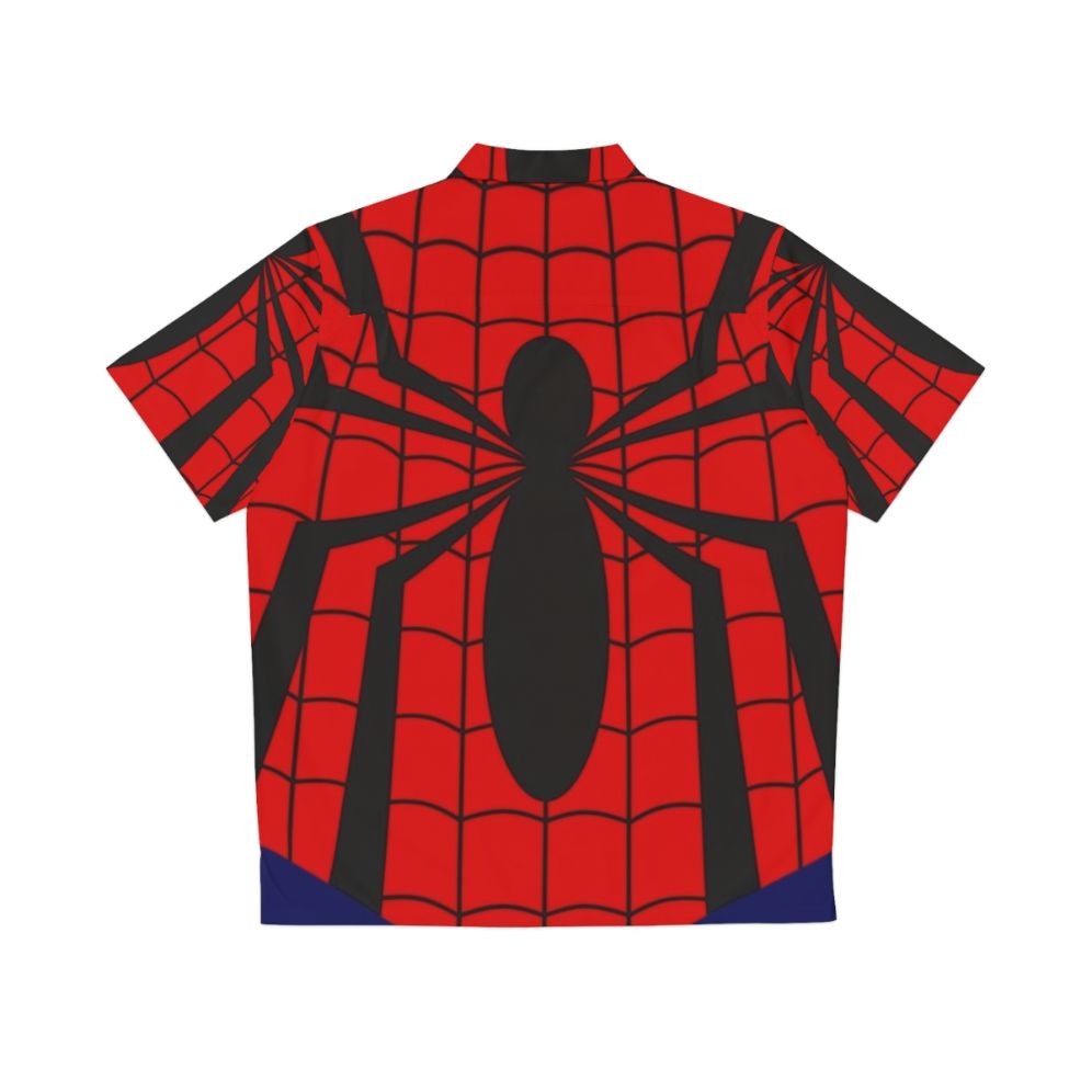 Ben and Mayday Spider-Themed Hawaiian Shirt - Back