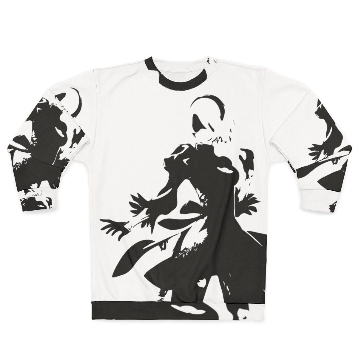 2B Silhouette Sweatshirt - Nier Automata Inspired Clothing