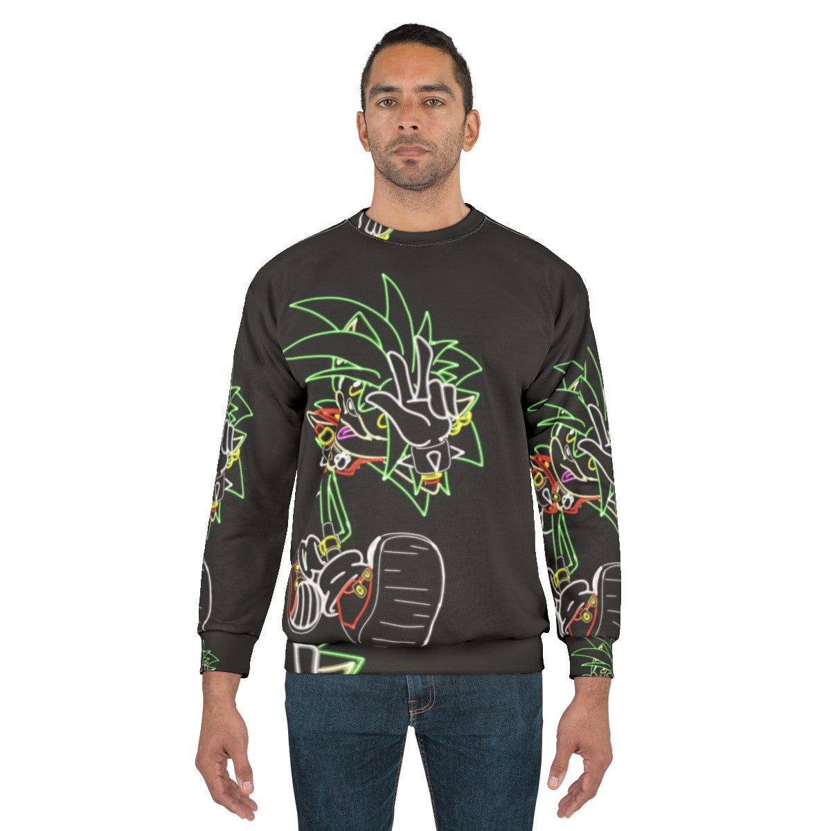 Neon Manic Sonic the Hedgehog Sweatshirt - men