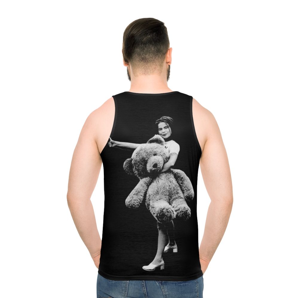 Bjork Teddy Bear Unisex Tank Top - men back