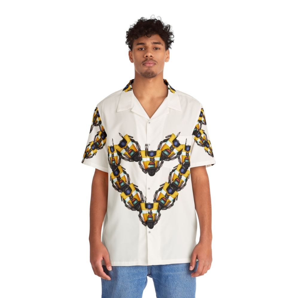 Borderlands Claptrap Heart Hawaiian Shirt - People Front