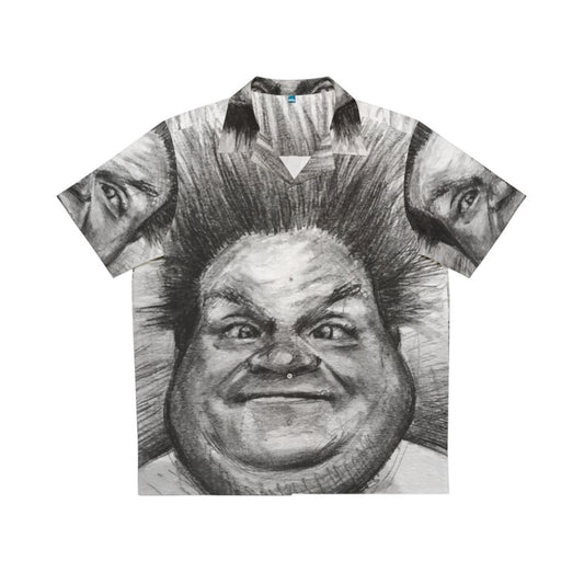 Chris Farley Portrait Sketch Hawaiian Shirt