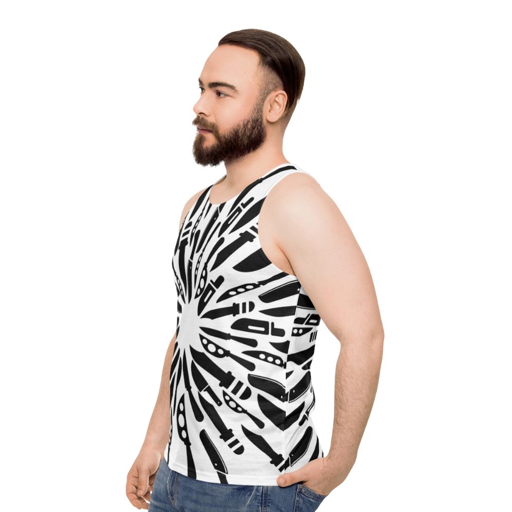 Knives Out Inspired Unisex Tank Top - men side