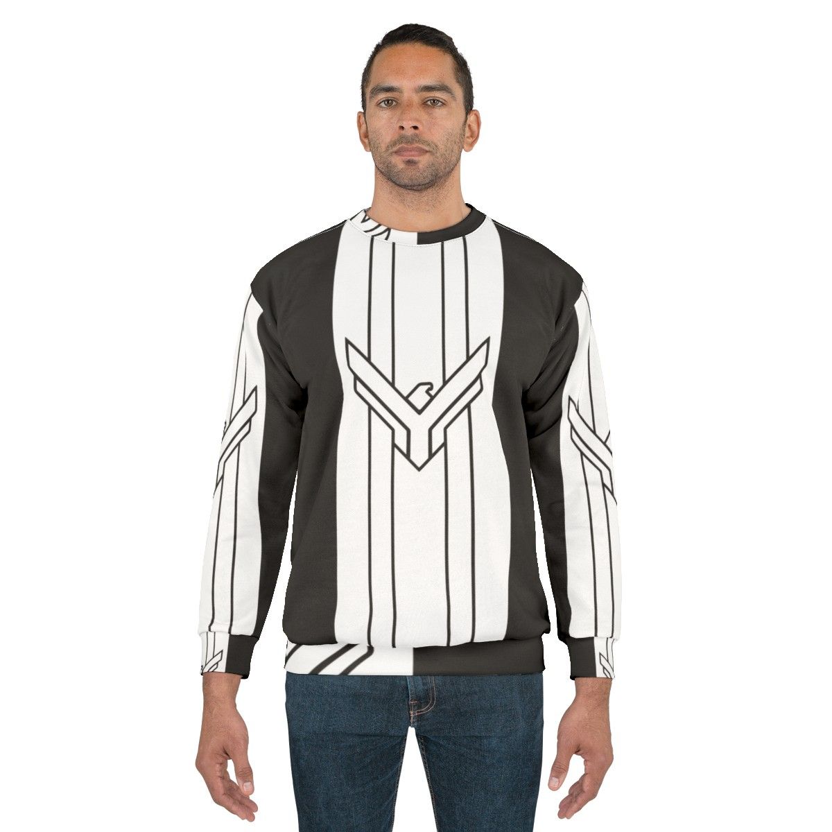 Dune House Atreides Banner Striped White Sweatshirt - men