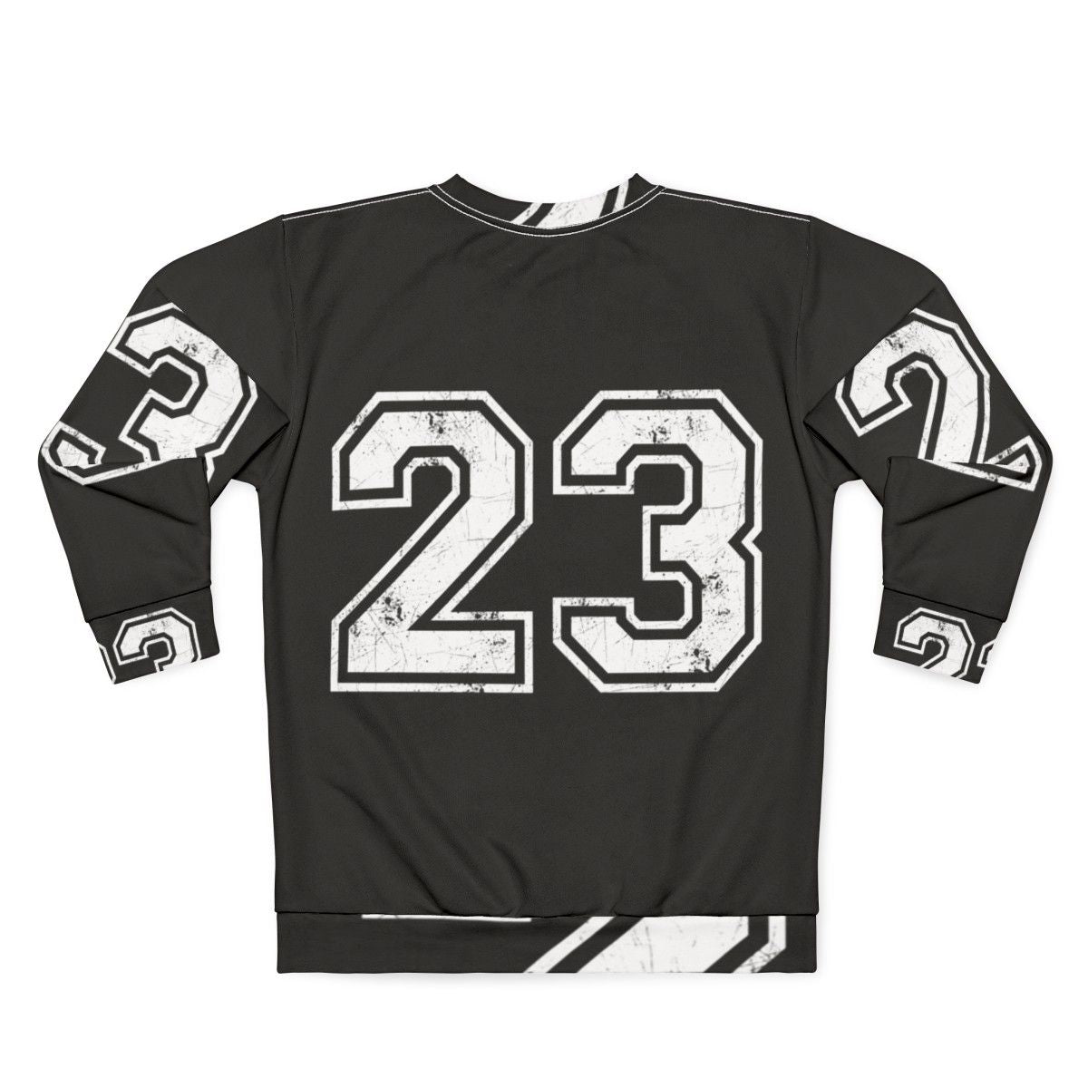 Basketball Jersey Sweatshirt with Number 23 - Back