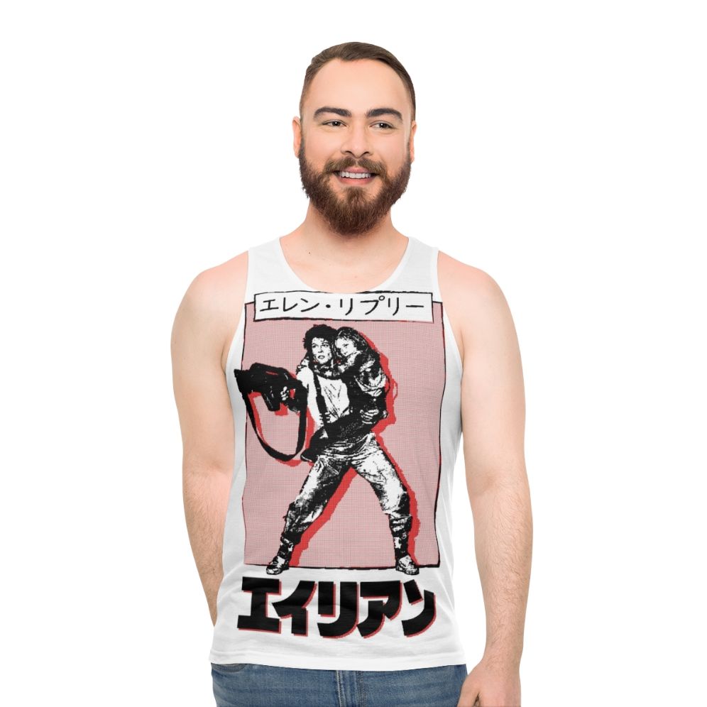 Retro Ellen Ripley Alien Movie Unisex Tank Top - men