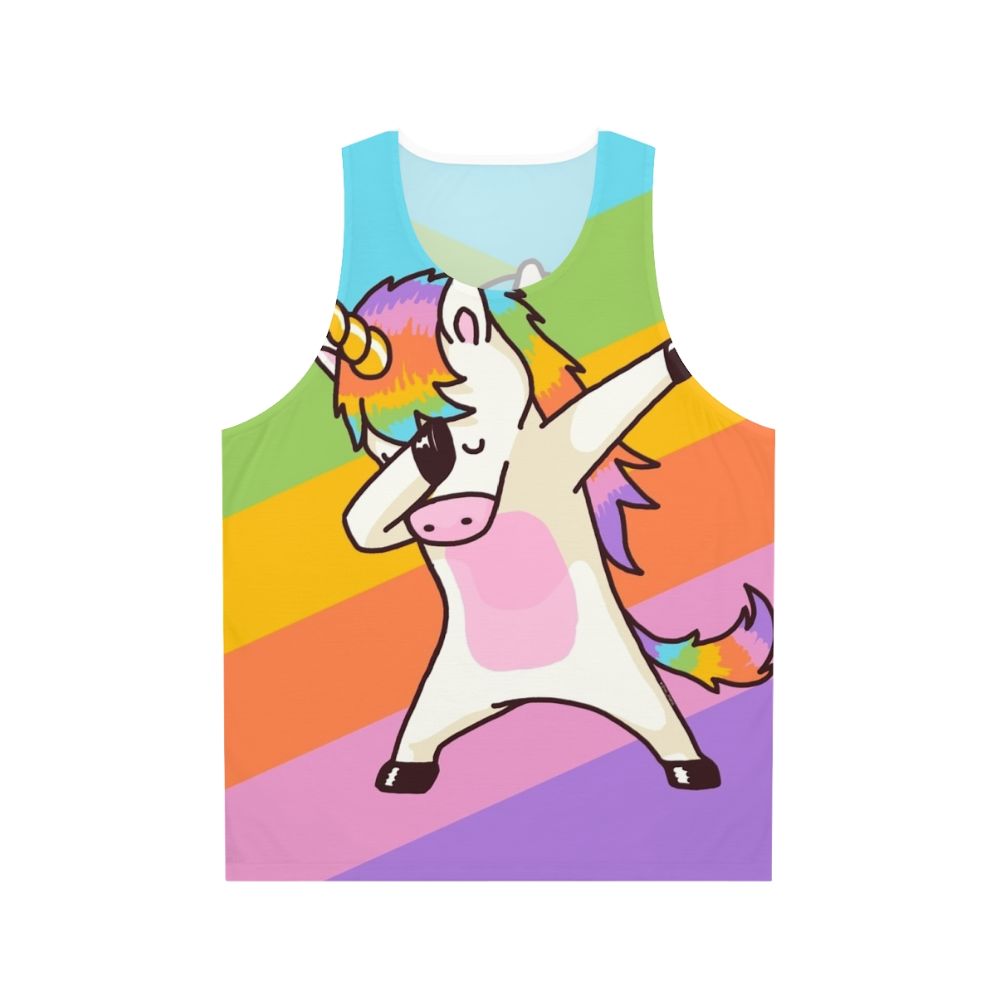 Dabbing Unicorn Hip Hop Dab Pose Unisex Tank Top