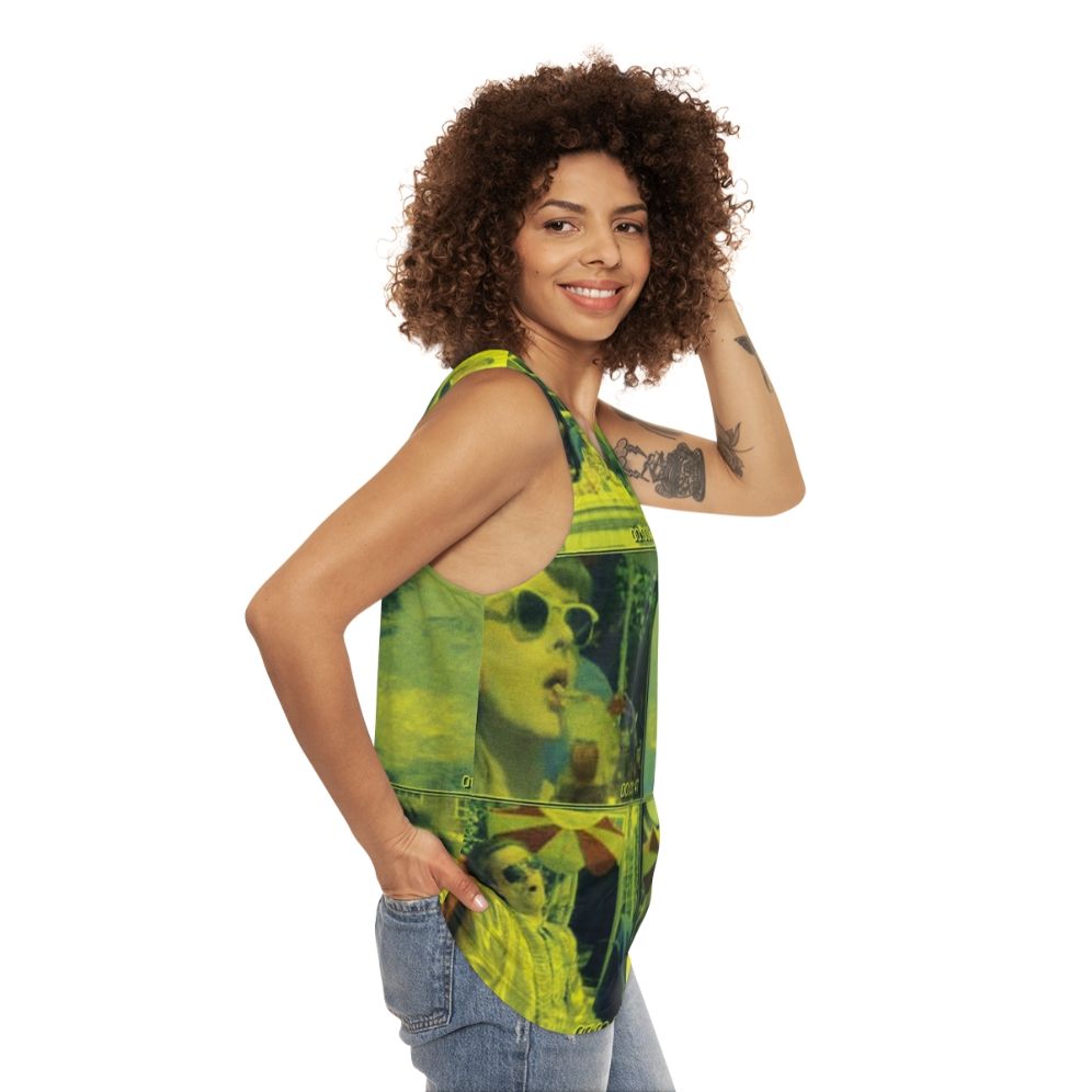 Unisex Hot Dog Jumping Frog Albuquerque Tank Top - women side