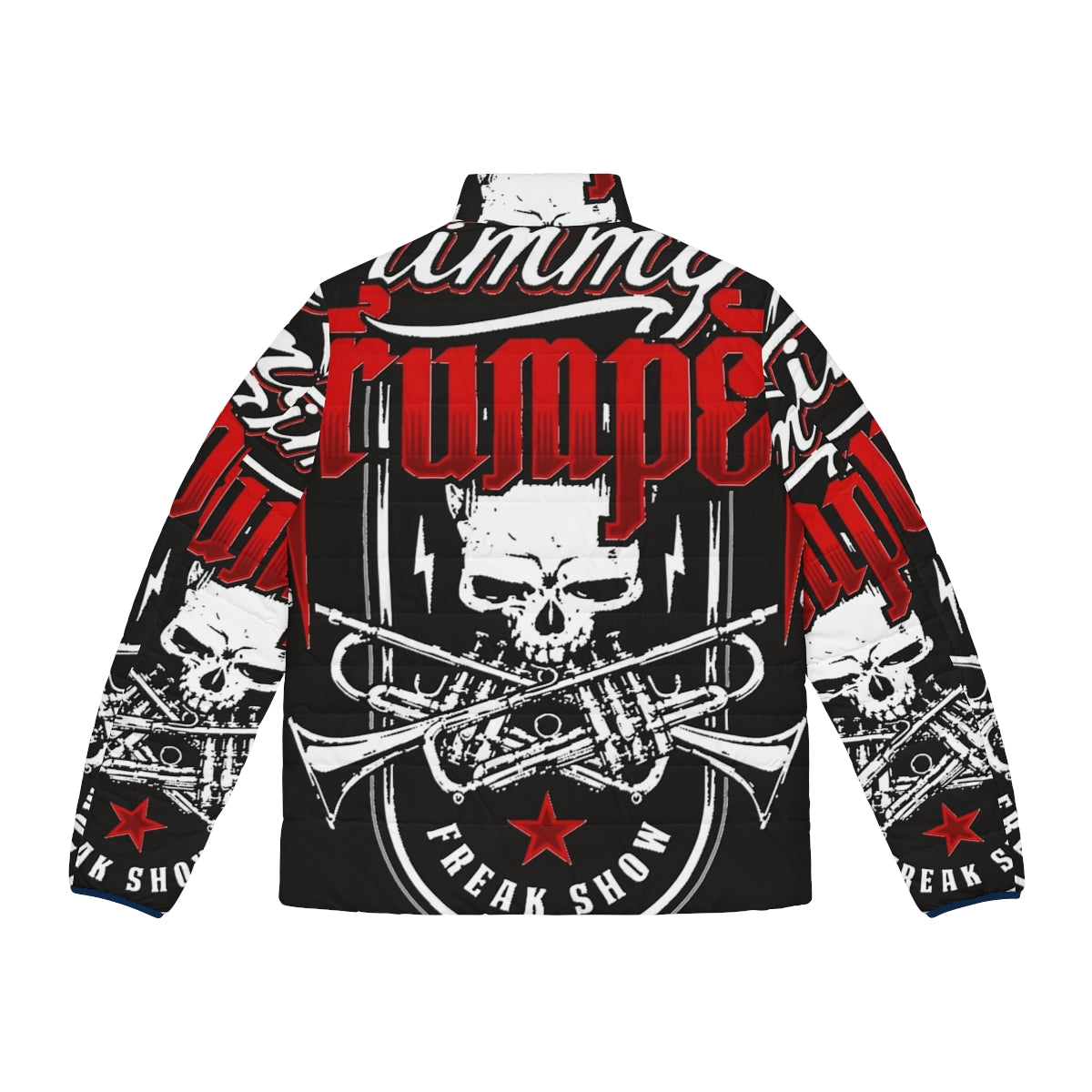 Timmy Trumpet Essential Puffer Jacket, featuring the iconic DJ's design - Back