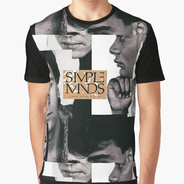 Simple Minds' "Once Upon a Time" album cover graphic t-shirt