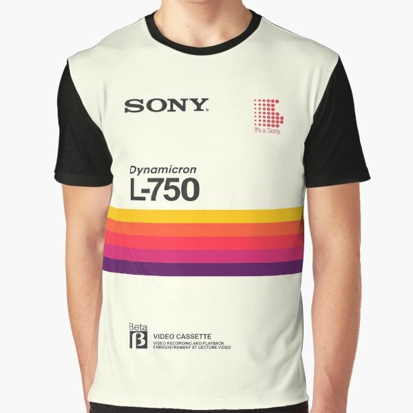 Retro Sony VHS and Betamax Graphic T-Shirt