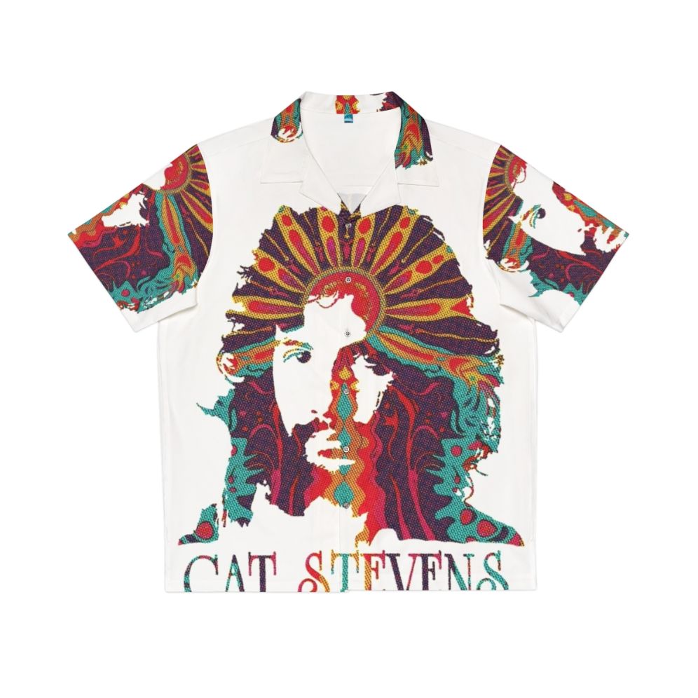 Cat Stevens Psychedelic Graphic Hawaiian Shirt