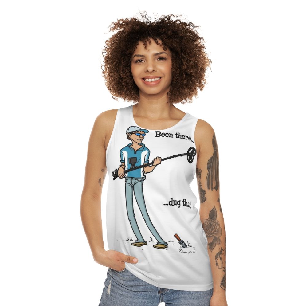 Metal Detecting Unisex Tank Top - women