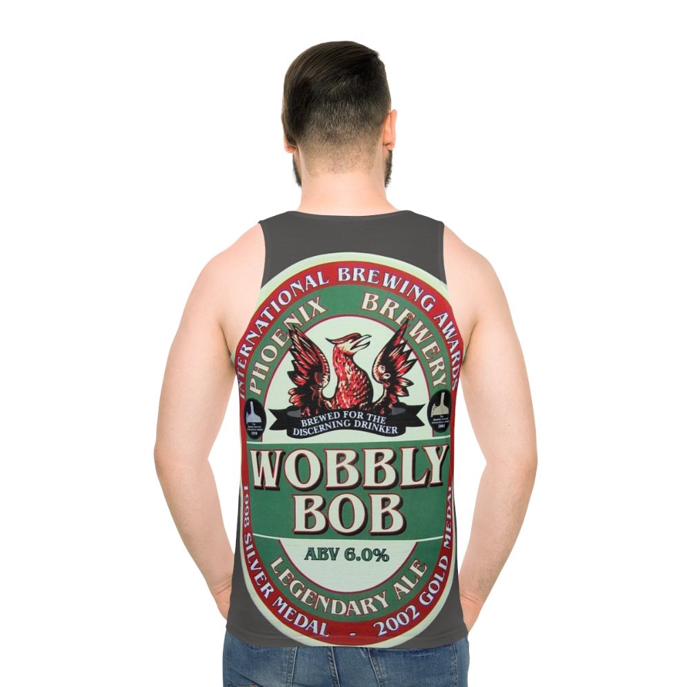 Wobbly Bob Legendary Ale Unisex Tank Top - men back