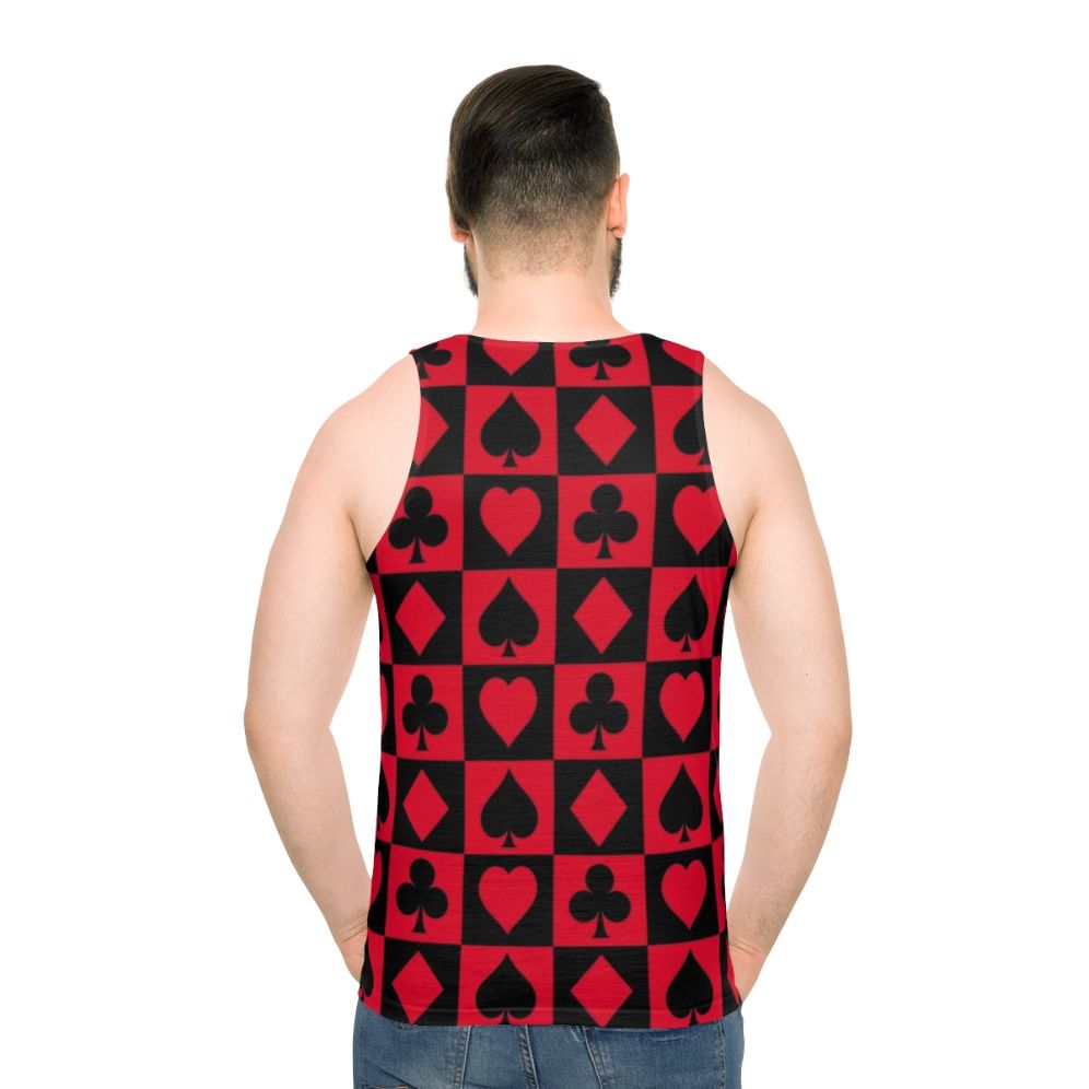 Jester Suit Unisex Tank Top - men back