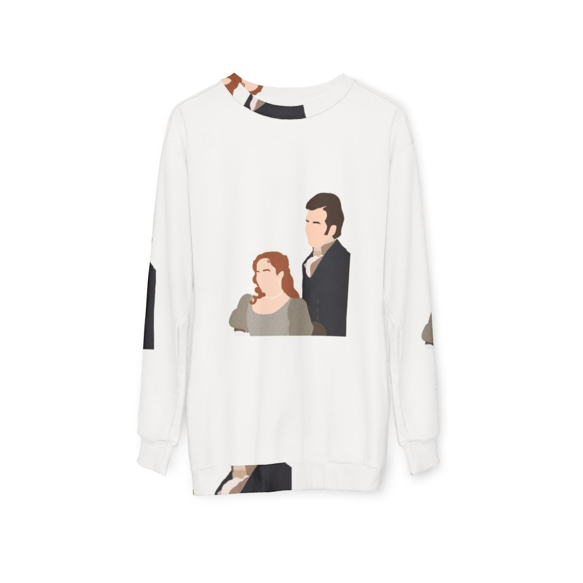 Bridgerton Penelope and Colin Smiling Sweatshirt - hanging