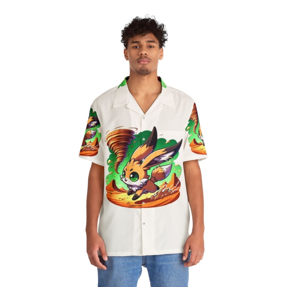 Legendary desert fox and rabbit Hawaiian shirt - People Front