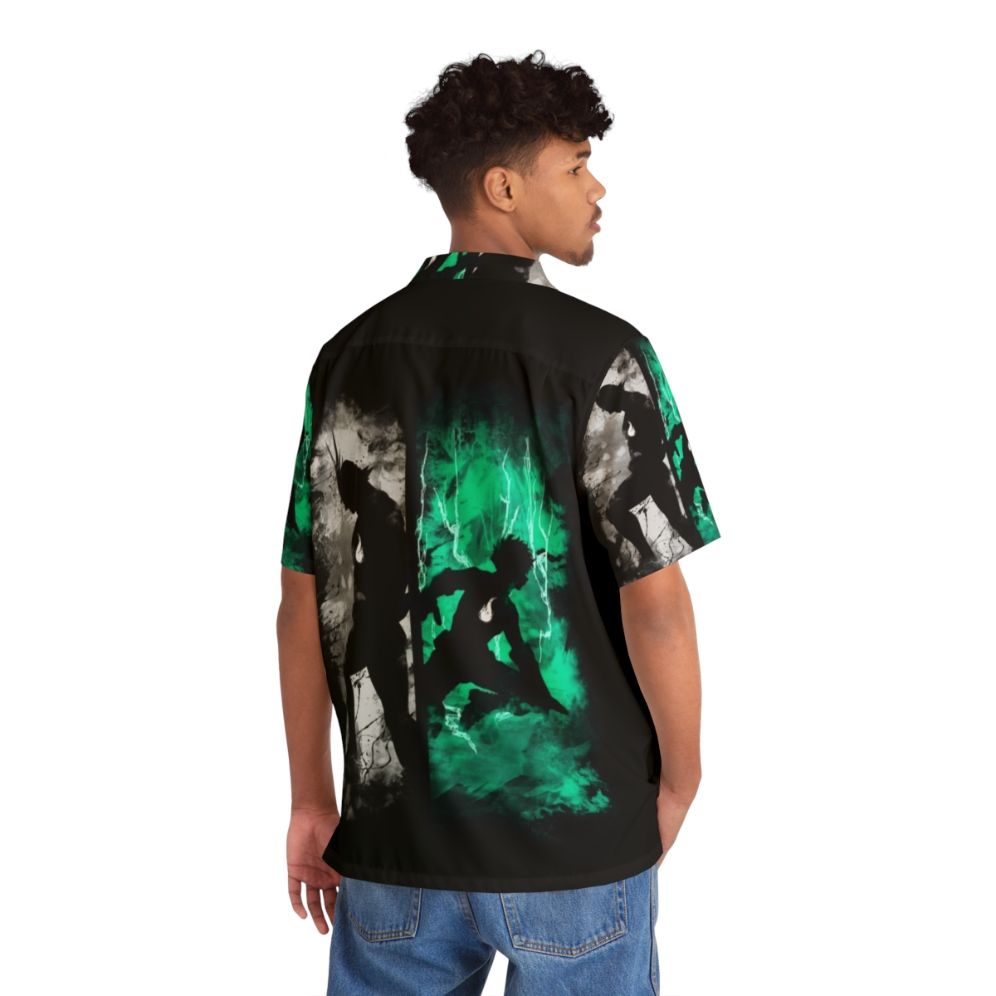 Boku No Hero Academia One For All Hawaiian Shirt featuring Midoriya Deku and All Might - People Back