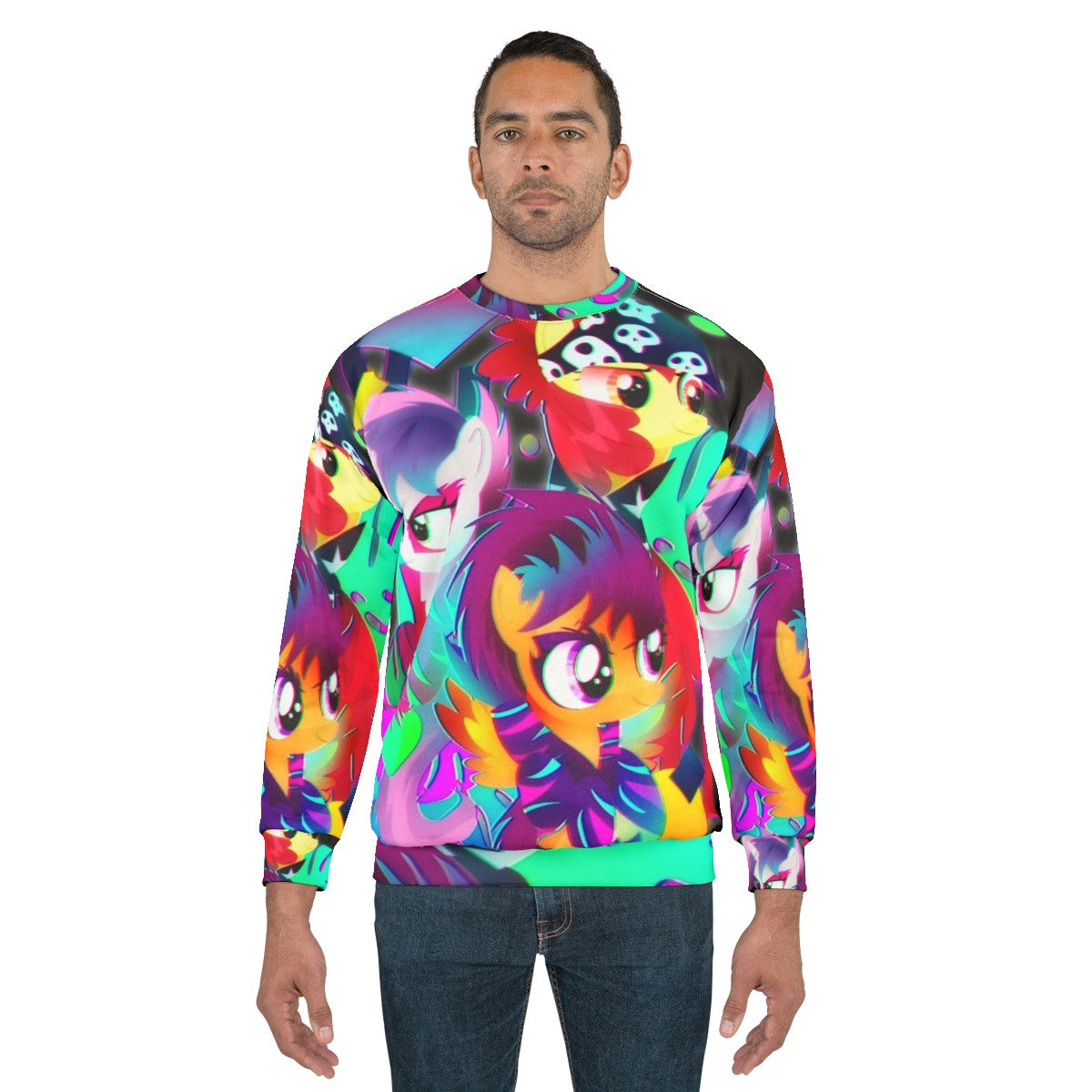 Synthwave Cutie Mark Crusaders MLP Sweatshirt - men