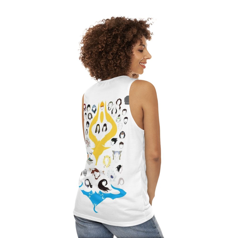 War of the Spark Planeswalker Unisex Tank Top - women back