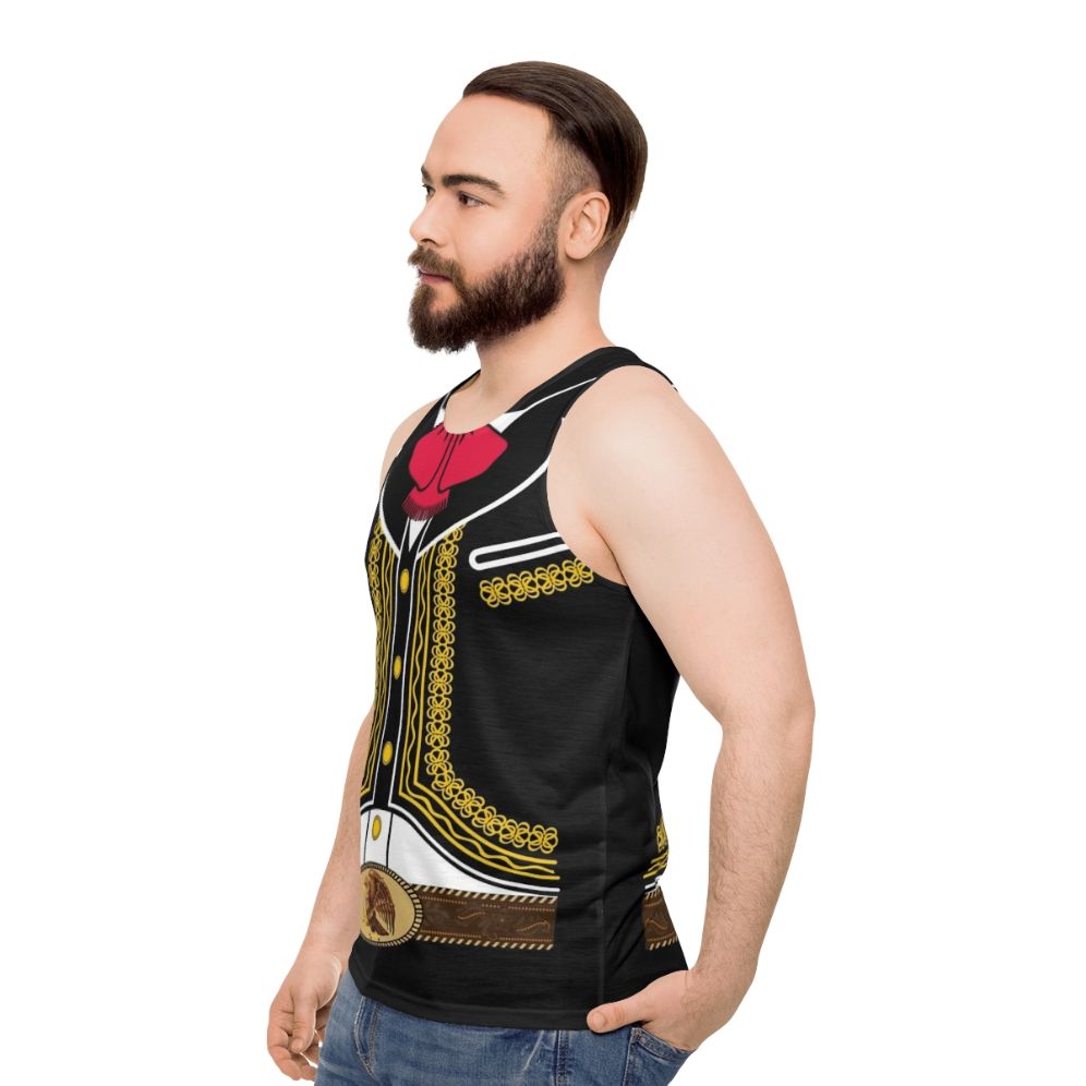 Mariachi Costume Unisex Tank Top - men side