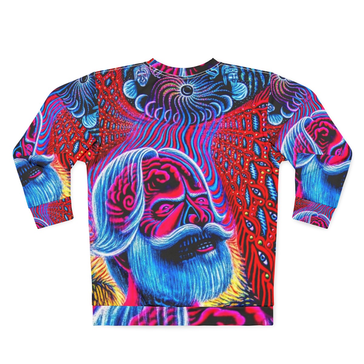 Psychedelic rock alex grey vintage sweatshirt - Back