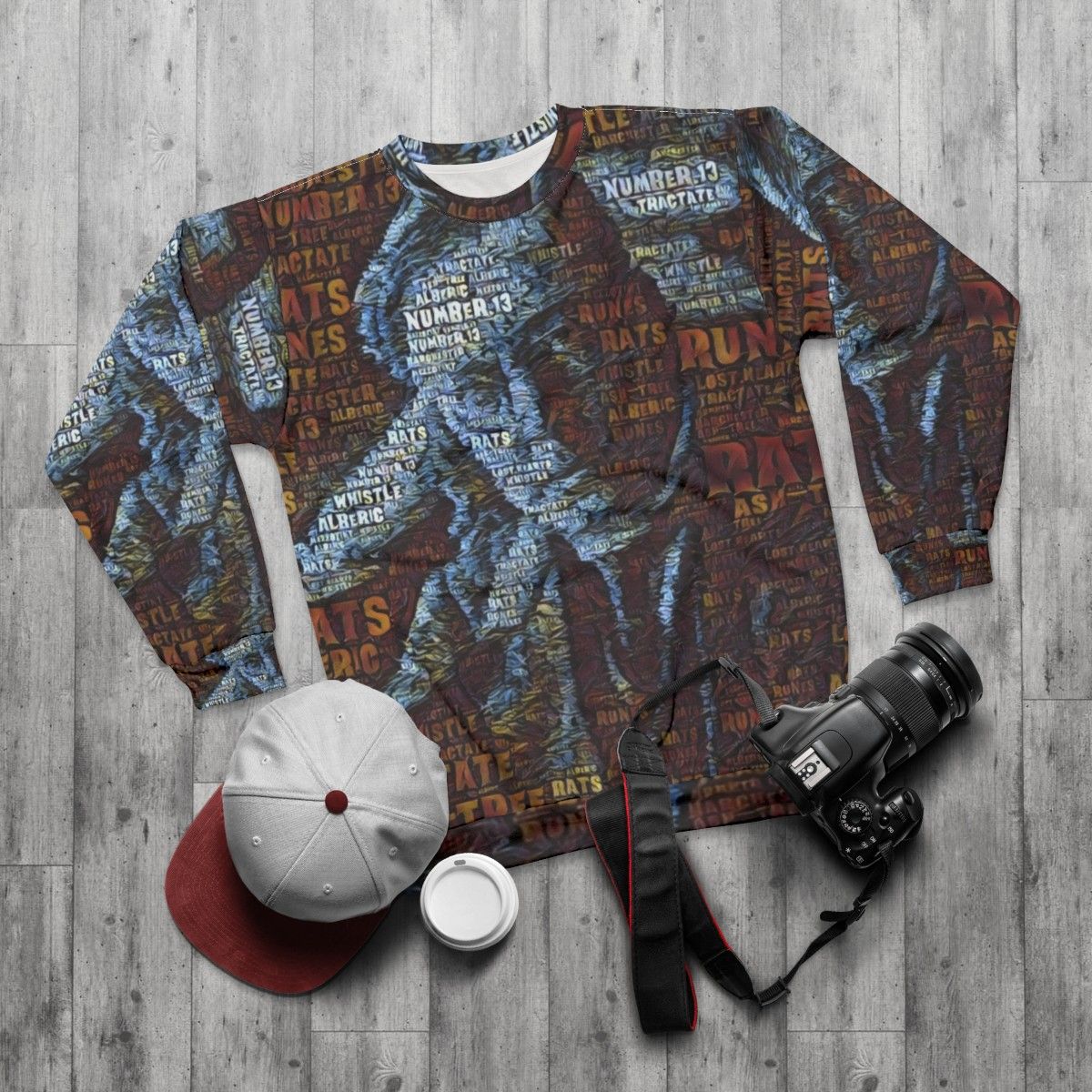 Montague Rhodes James Sweatshirt featuring Victorian literature and ghost stories - flat lay