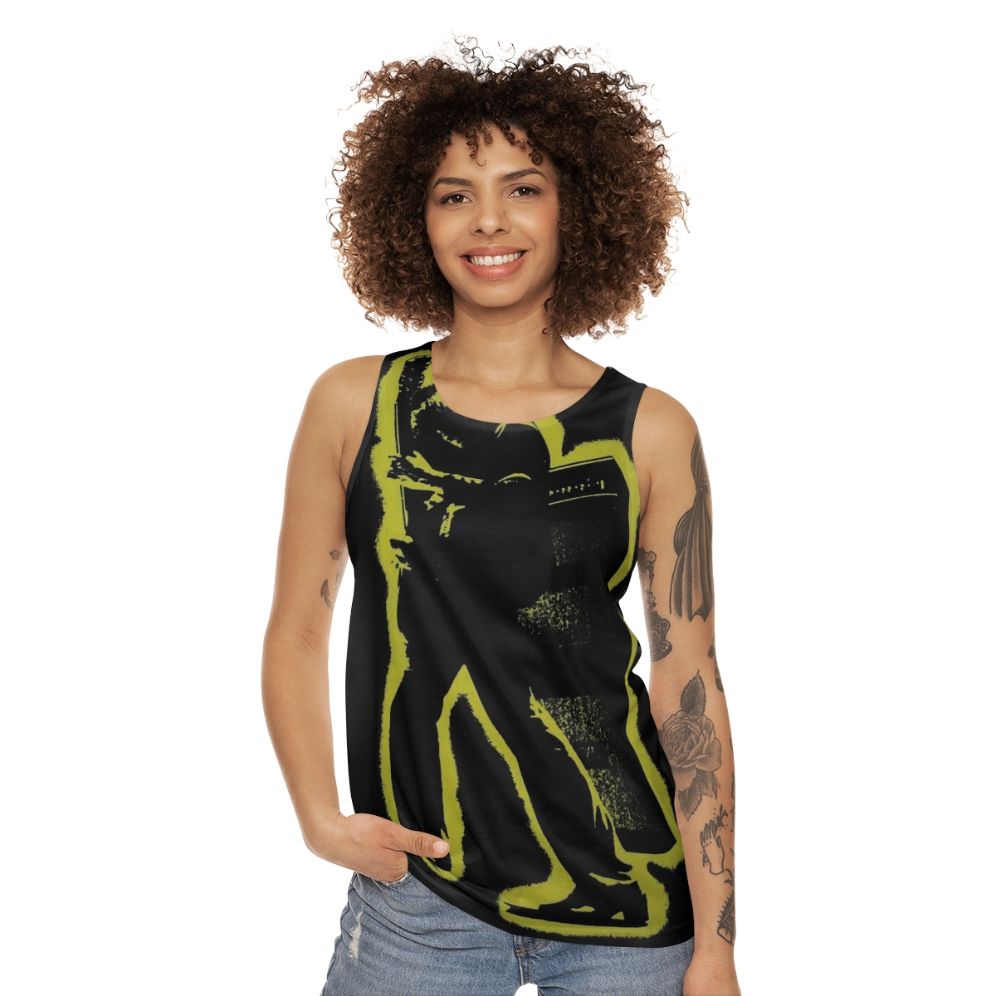 Unisex tank top featuring the album cover artwork of Electric Warrior - women