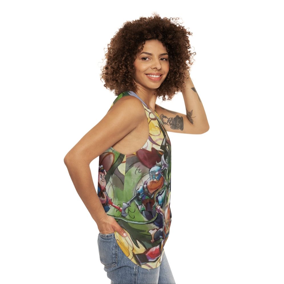 Monkie Kid Sun Wukong Illustration Unisex Tank Top - women side