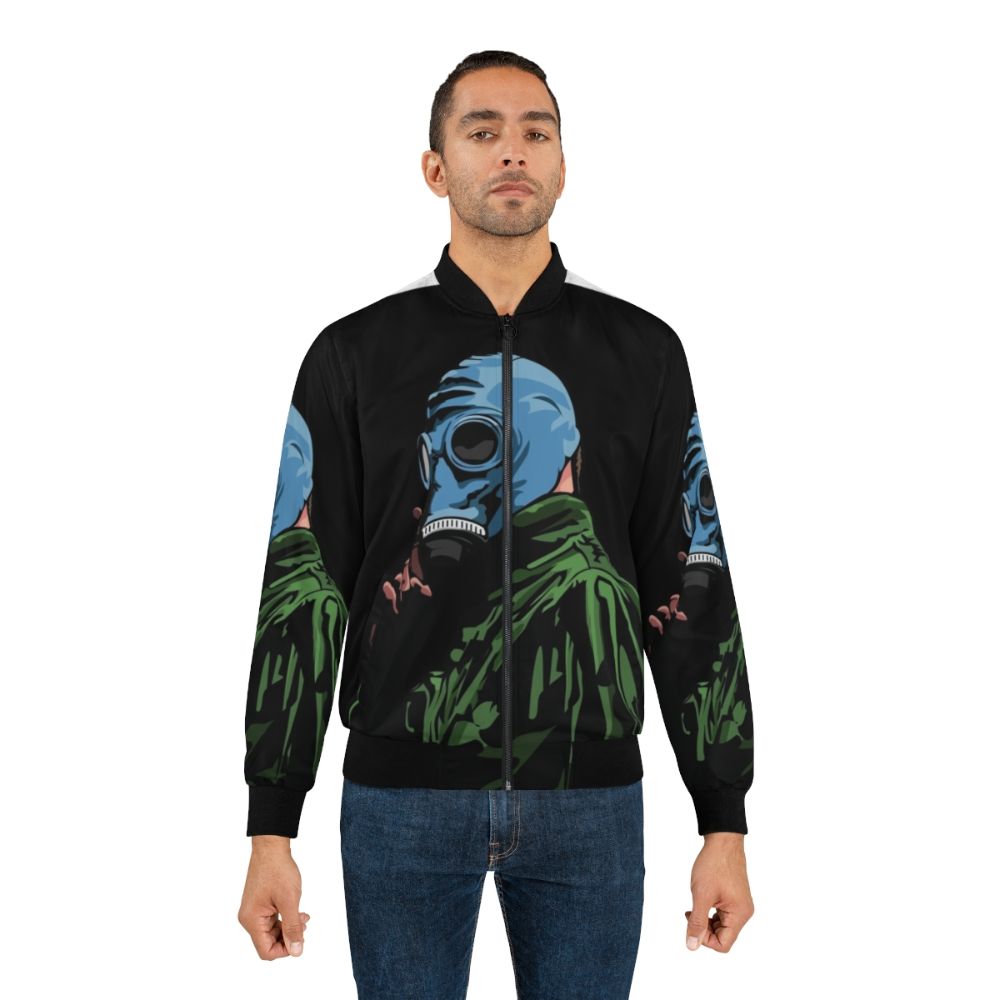 Dead Man's Shoes comic style illustration bomber jacket featuring graphic design - Lifestyle